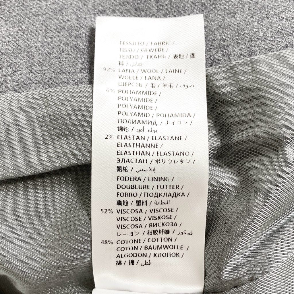 37g6 《美品》 STELLA McCARTNEY ステラマッカートニー テーラードジャケット ブレザー ビジネス フォーマル 34 グレー ウール