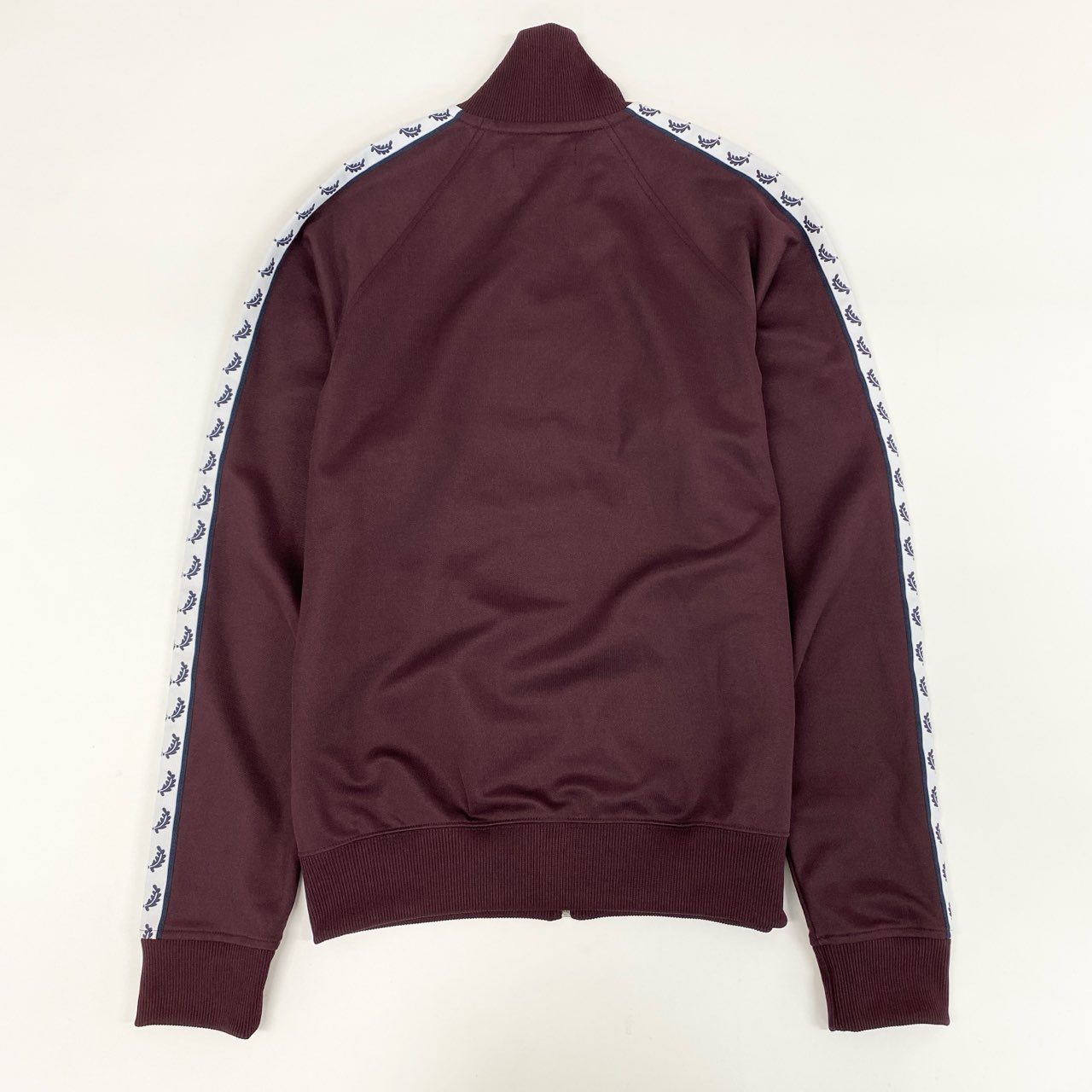 68g24 FRED PERRY フレッドペリー サイドライン トラックジャケット ジャージ サイズS ボルドー メンズ ジャケット_