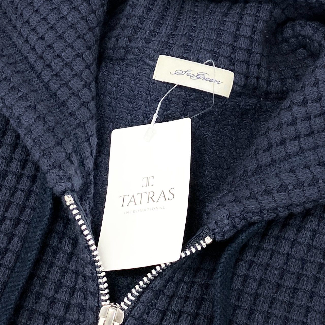 59e7 《未使用品》定価¥41.800 Sea green シーグリーン TATRAS タトラス オニワッフル セットアップ 3 ネイビー パーカー ショーツ 上下SET タグ付