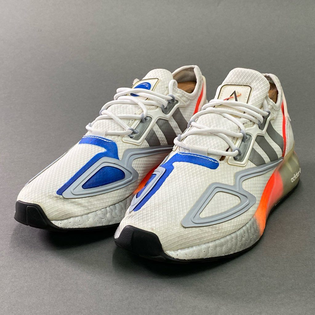 7e10 adidas アディダス NASA ナサコラボ ZX 2K BOOST ブースト FY5725 26cm ホワイト スニーカー シューズ