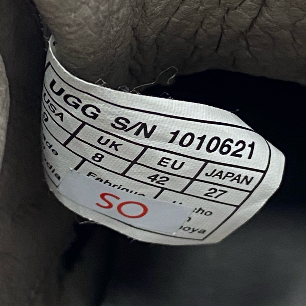 13L22《未使用》UGG アグ ローカットスニーカー レザースニーカー 9(27cm) メンズ 通年向け