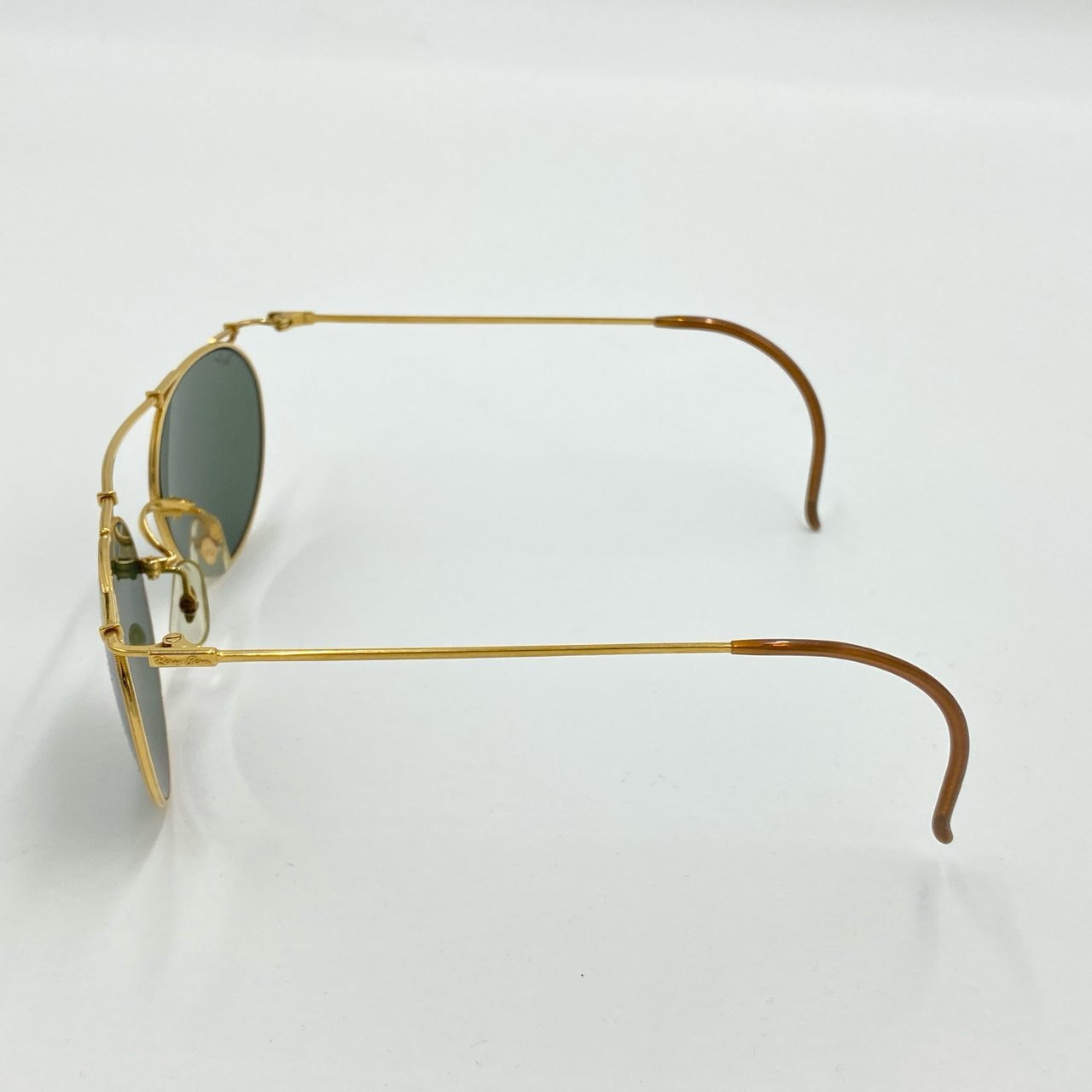 i4 《極美品》 Ray-Ban レイバン B&L ボシュロム サングラス ゴールド ブラック DECO METAL デコメタル アイウェア ケース付きk02i
