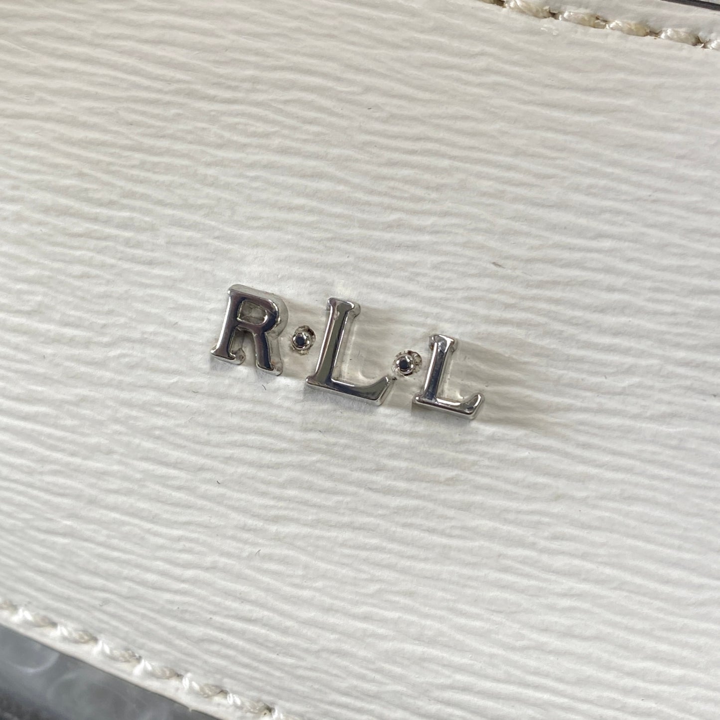 Ch1 RLL LAUREN RALPH LAUREN ローレン ラルフローレン 2WAY ショルダーバッグ ブラック ホワイト レザー ハンドバッグ クリア モノトーン 鞄 カバンk02i