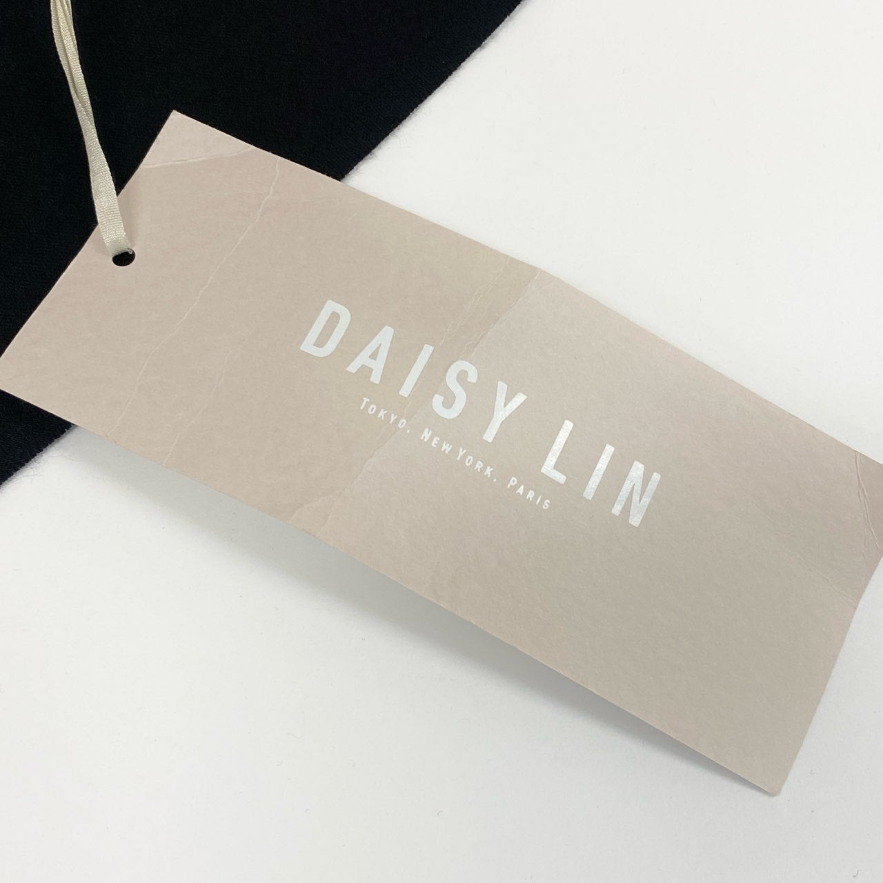 52e23 《新品タグ付き》 DAISY LIN for FOXEY デイジーリンフォクシー プラネット トップス カットソー トップス 袖シアー素材切替 半袖 32830 サイズ38 ブラック レディース 日本製