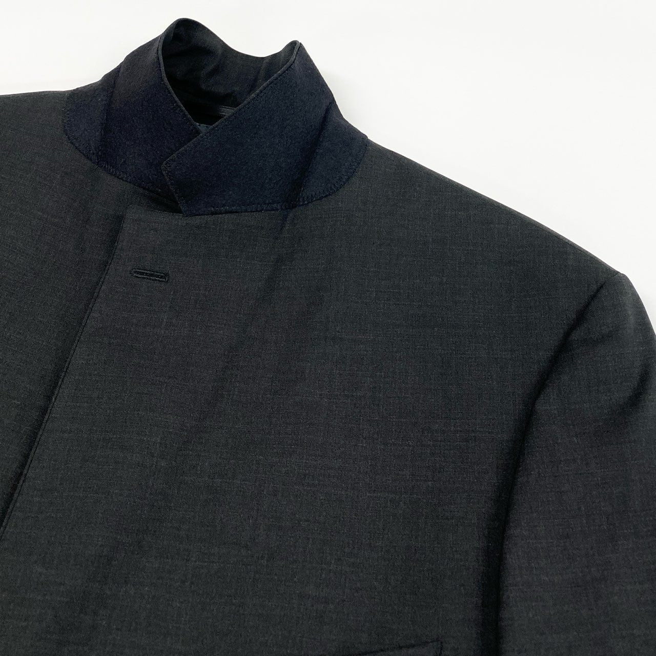 37L23 HUGO BOSS ヒューゴボス スーツセットアップ テーラードジャケット スラックス 56サイズ ダークグレー ウール100% メンズ 男性用o07t