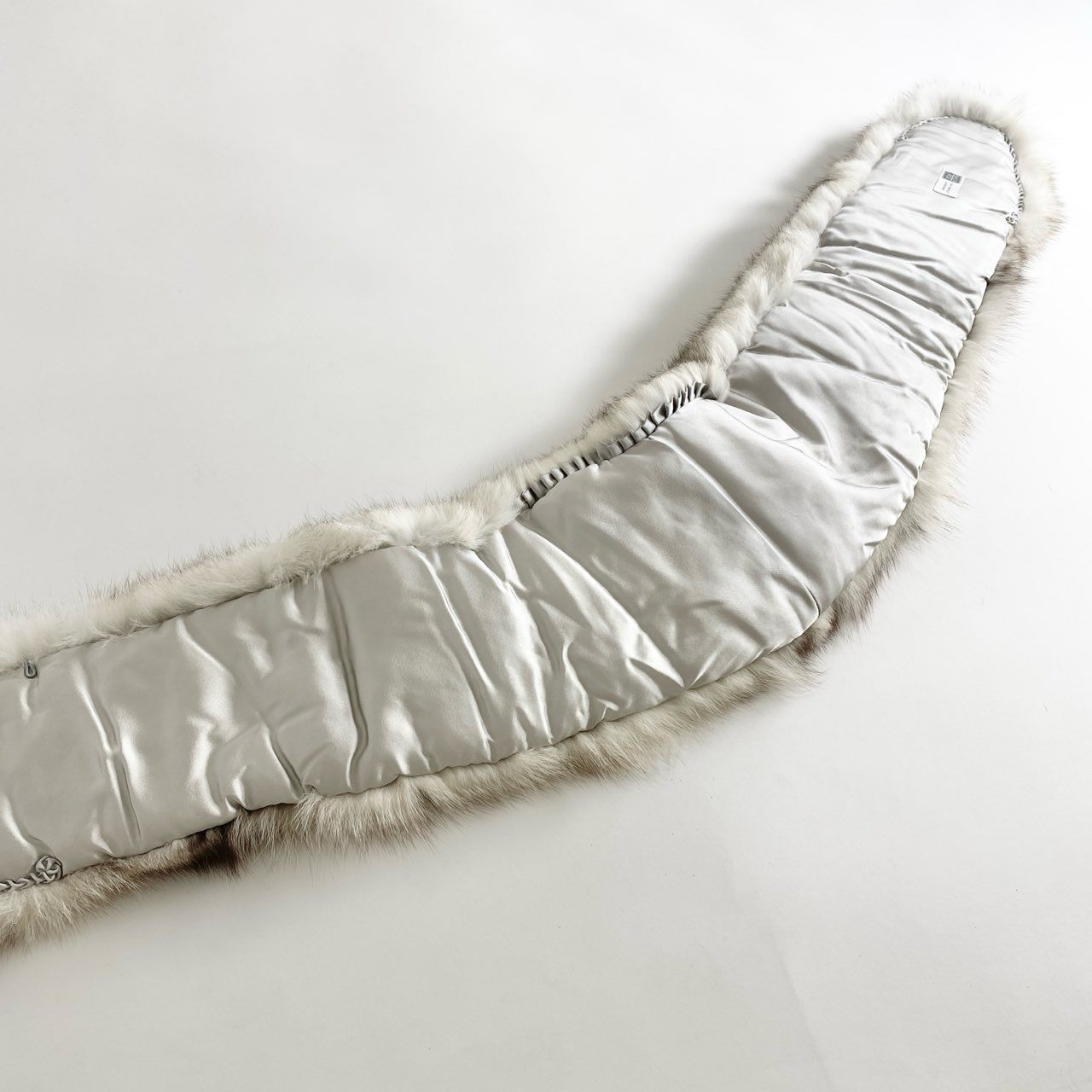 36d24 SAGA FOX サガフォックス ボリューム◎ ティペット 襟巻 2本セット ホワイト系 フォックスファー レディース