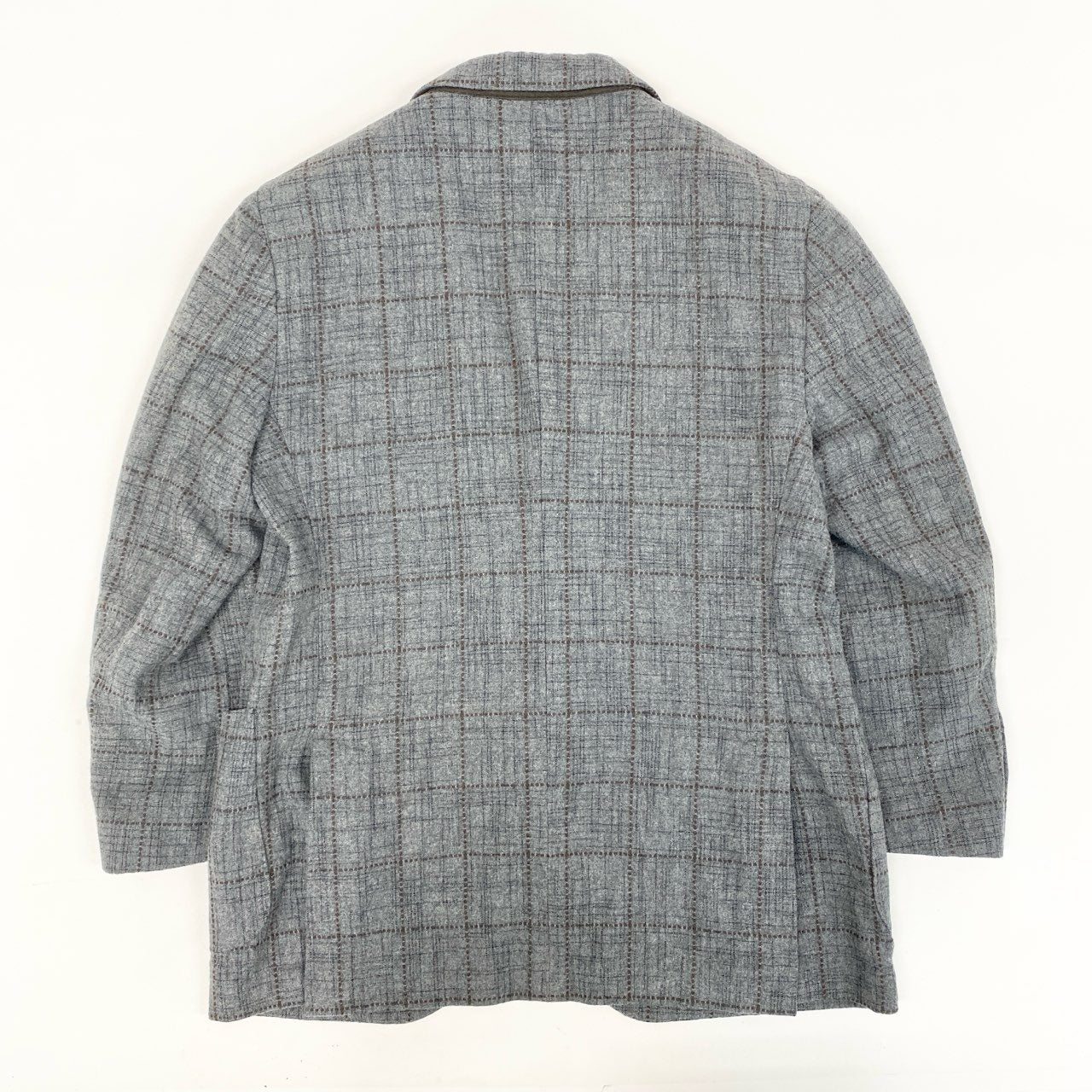 5i12 LARDINI ラルディーニ テーラードジャケット ブレザー IC528AE サイズ52 グレー チェック メンズ イタリア製u02t