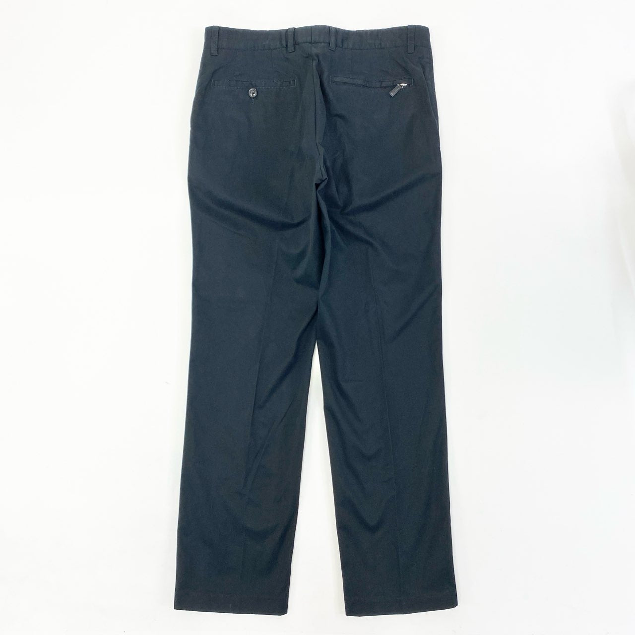 11i16 Ermenegildo Zegna エルメネジルドゼニア トラウザーズパンツ スラックスパンツ ボトムス 46 ブラック ストレッチ素材 メンズu02t