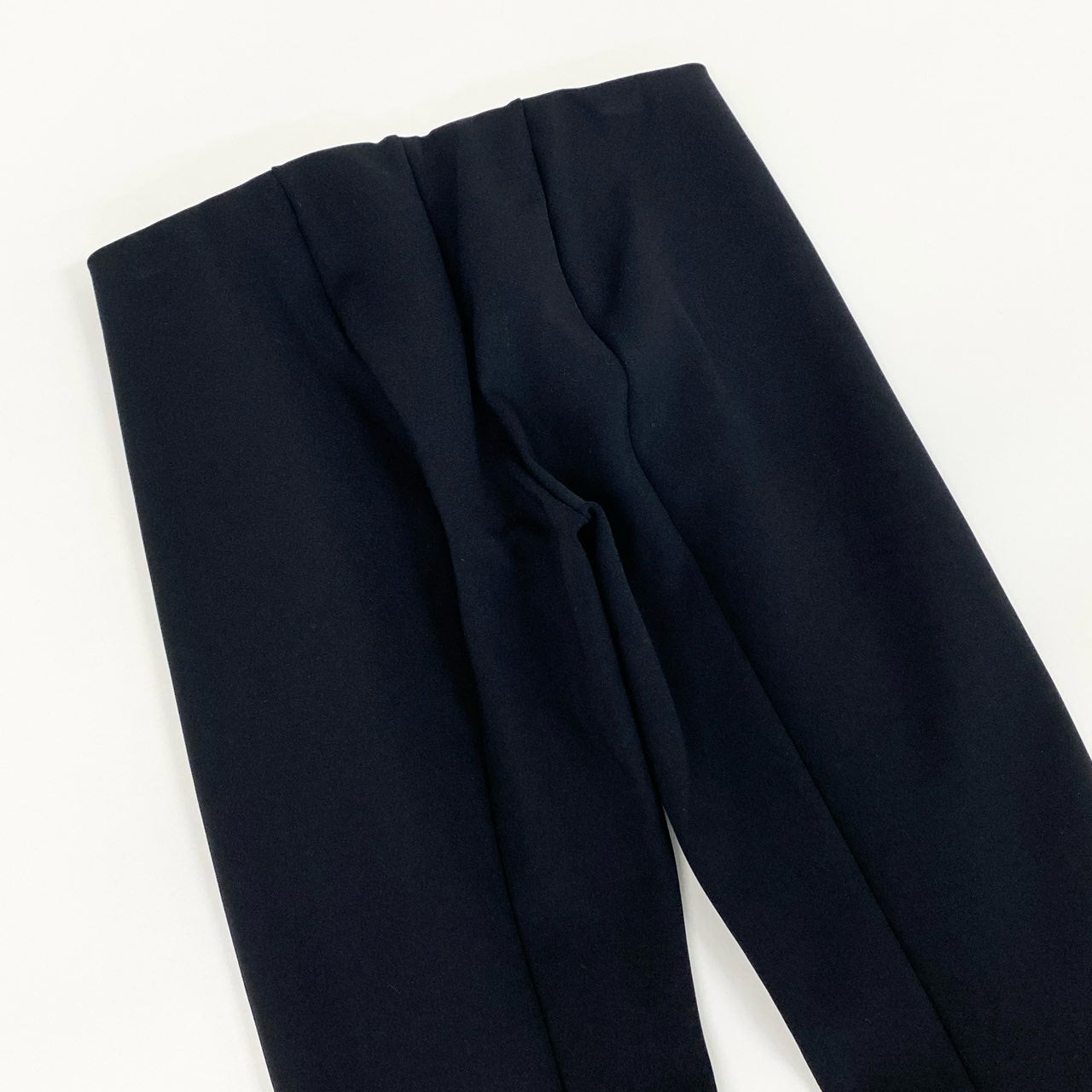 5c21 【美品】 THE ROW ザ ロウ スキューバパンツ Essentials Thikde Pant ストレッチスクーバナイロン ウエストゴム 裾スリット レギンスパンツ 3448 K106 XS ブラック