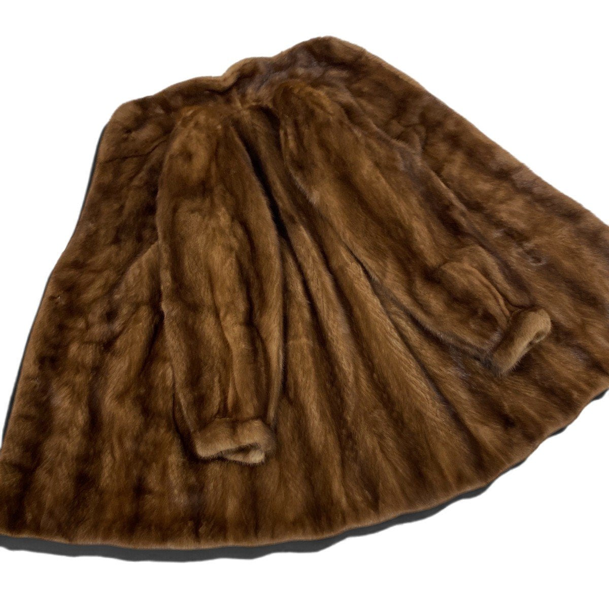 36j7 nakamura fur パステルミンク ファーコート サイズ9-11 茶系 本毛皮 Mink Fur Coat リアルファーt18r