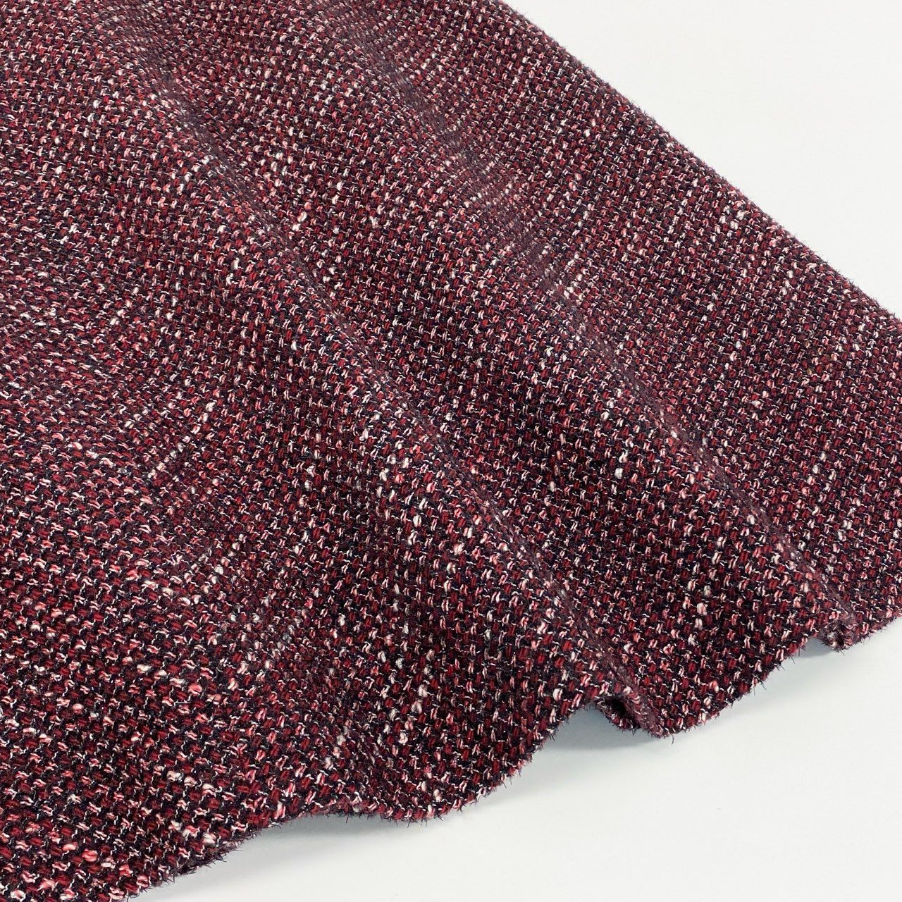 42a23 《美品》 Rene ルネ ラメ入り ツイードワンピース ノースリーブ 6936740 36 レッド DRESS ドレス 日本製