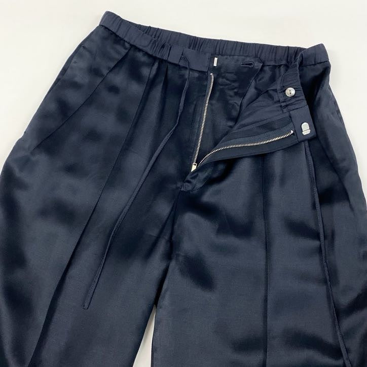 80g23 Drawer ドゥロワー レーヨンドロストパンツ スラックスパンツ イージーパンツ シルク レディース 女性用 6514-236-1077 36 ブラック