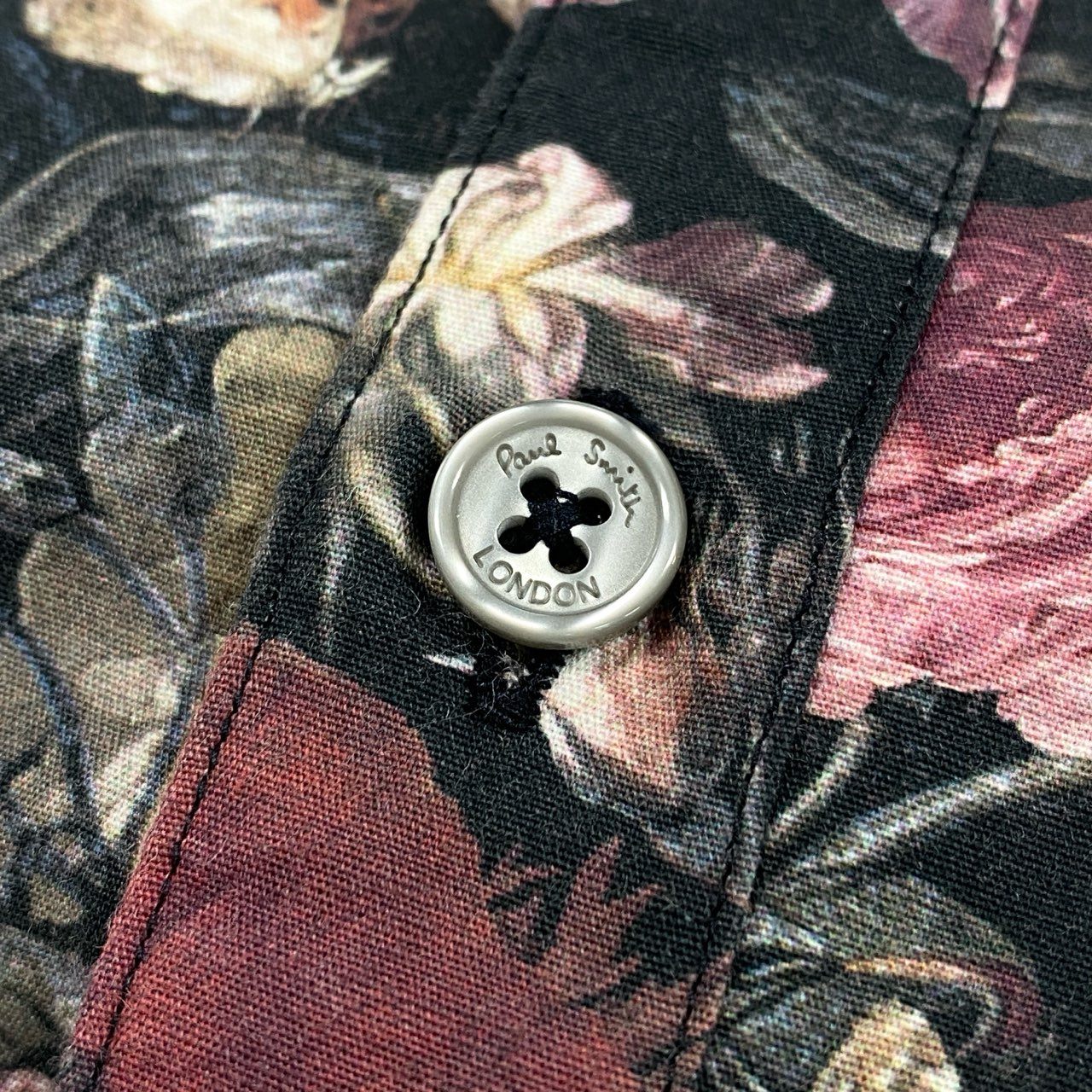 13f12 Paul Smith ポールスミス 花柄シャツ 総柄 メンズシャツ バラ フローラル フラワープリント 薄手シャツ 男性用 PL-CR-42889 M マルチカラー コットン100%