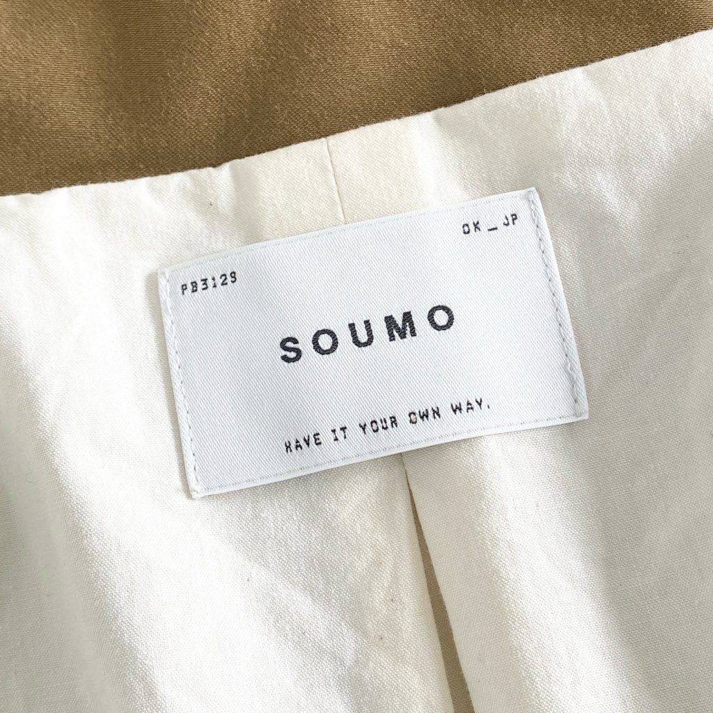 33g13 SOUMO ソウモ FIELD COAT フィールドジャケット フィールドコート 日本製 10C-SC-002 03 カーキ コットン