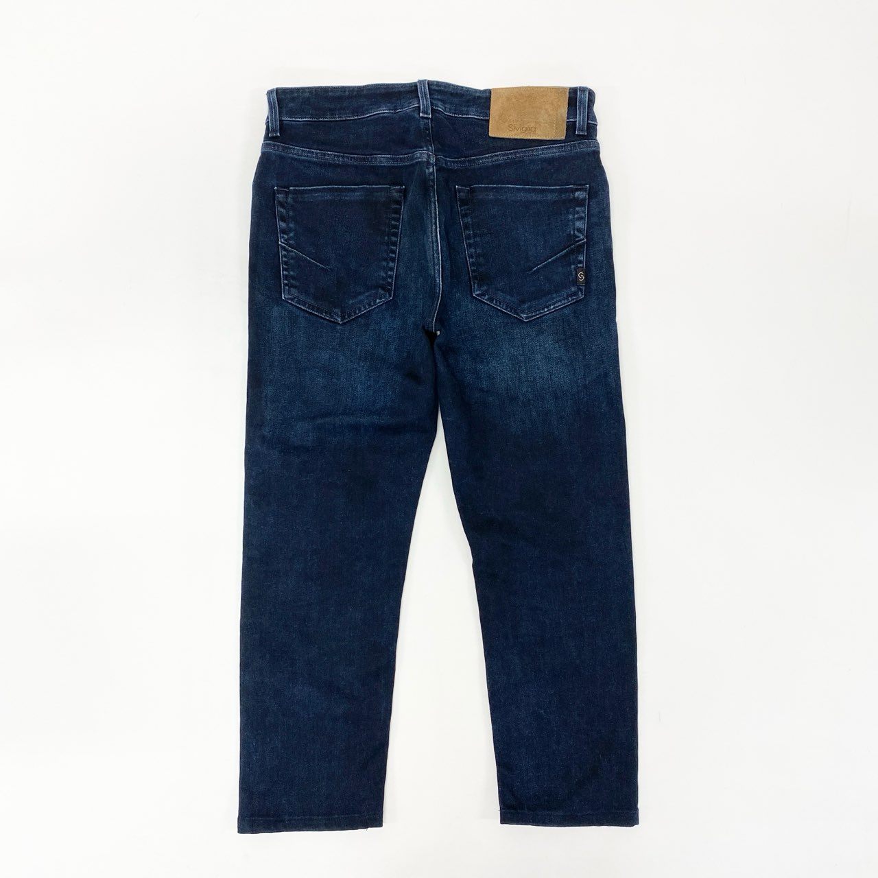 65j9 《美品》Siviglia シヴィリア テーパードデニムパンツ ストレッチ素材 PALAZZO 2004 D0072 32サイズ インディゴ メンズo07t