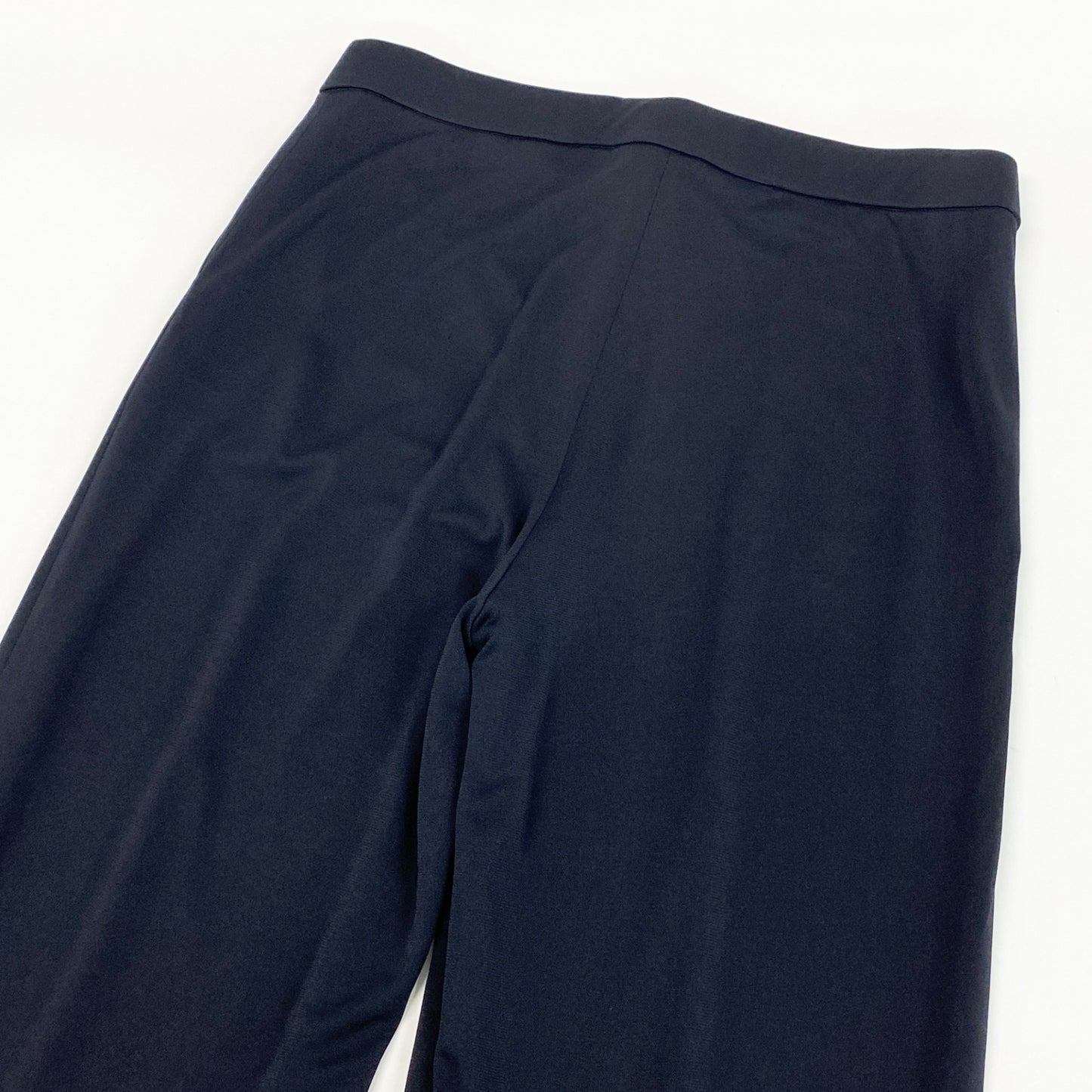 56h1 LEONARD レオナール ボトムス ストレッチ カンカン素材 ストレートパンツ 薄手 レディース 女性用 0183511 42 ブラックu02t