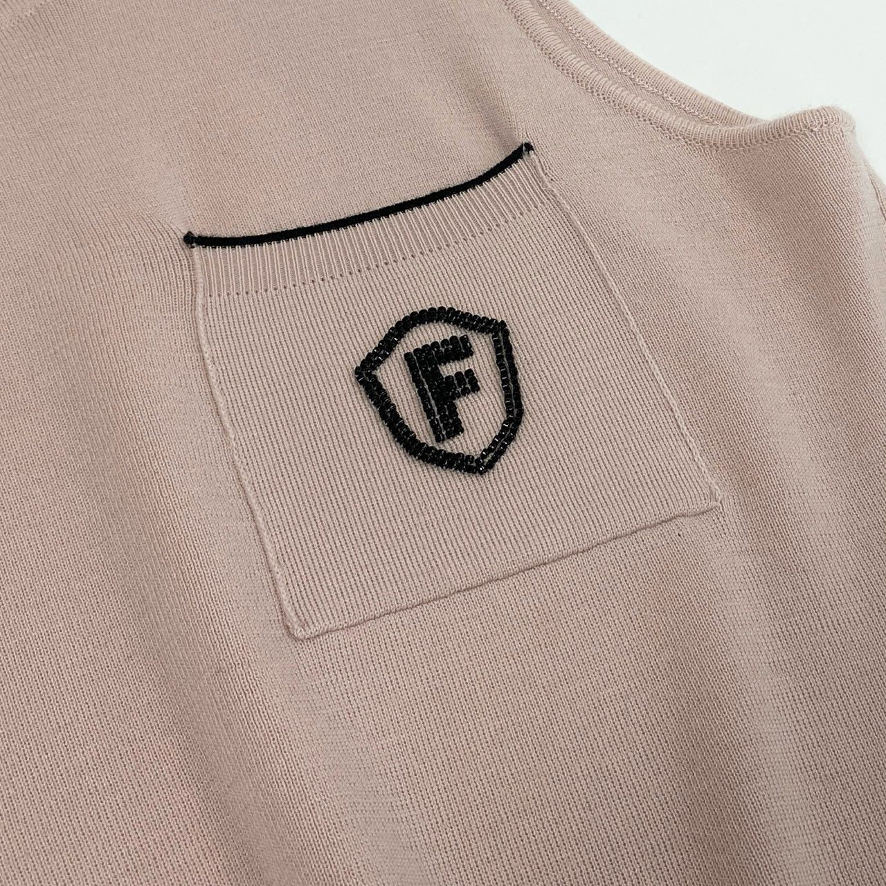 42a23 《美品》定価¥110,000 FOXEY フォクシー Twin Knit Twin F ツインニット アンサンブル 40 アンティークベージュ カーディガン セーター 日本製