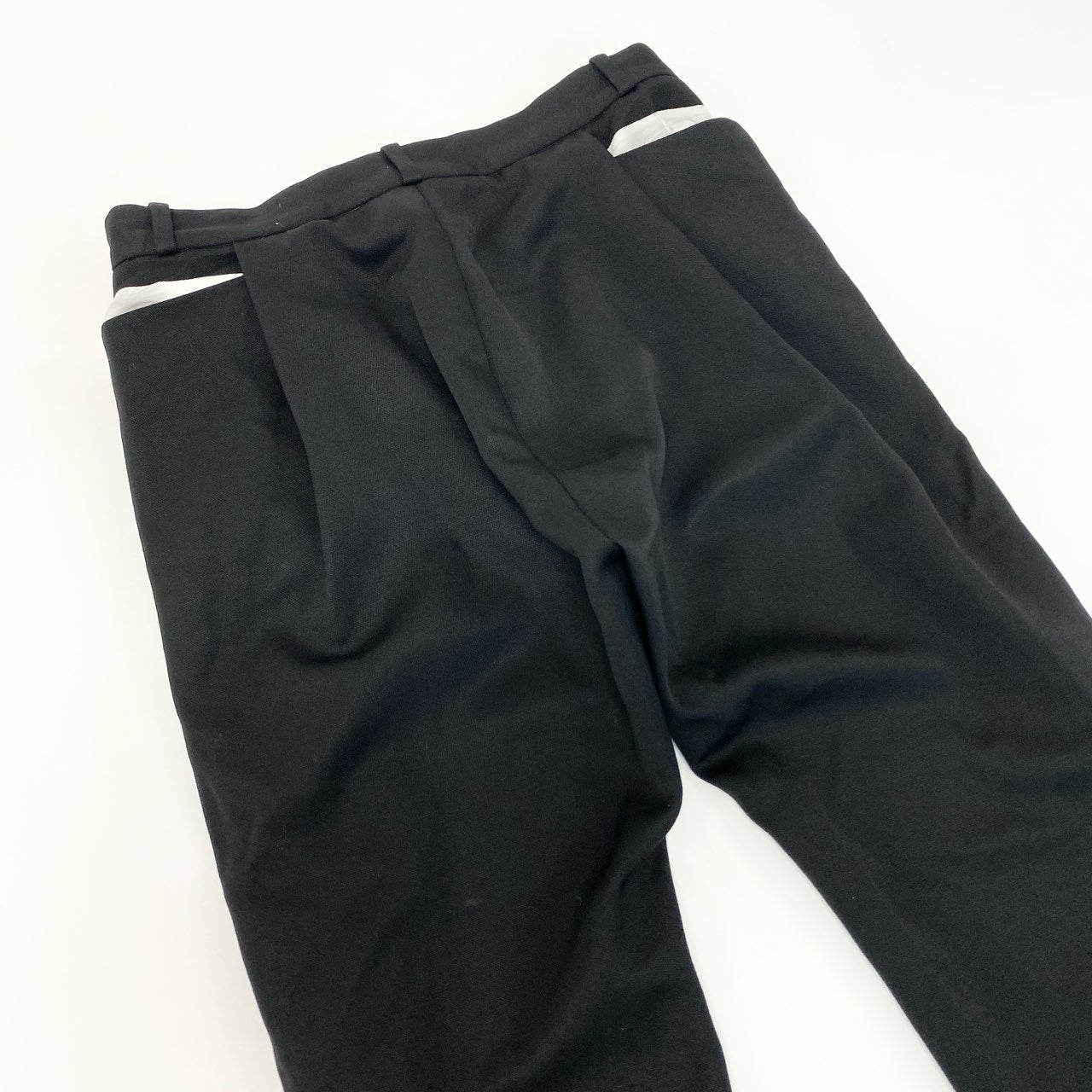 8j10 BED J.W. FORD ベッドフォード 変形スラックス ボトムパンツ デザインポケット◎ 1サイズ ブラック メンズo07t