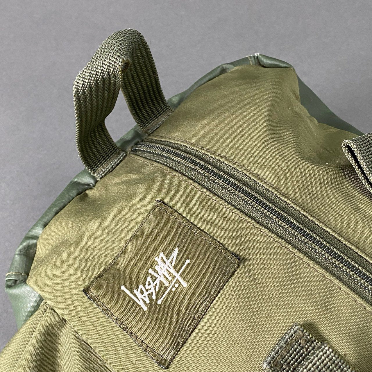 Ah2 OLD STUSSY オールド ステューシー ミリタリー ワンショルダーバッグ カーキ カバン Y2K ヴィンテージ