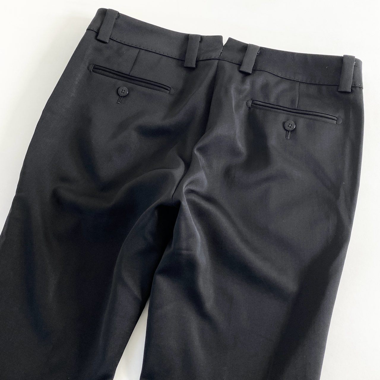 31d4-2 INCOTEX インコテックス 日本製 センタープレス テーパード スラックスパンツ ボトムス J1157/PT 42 ブラック ウール MADE IN JAPAN