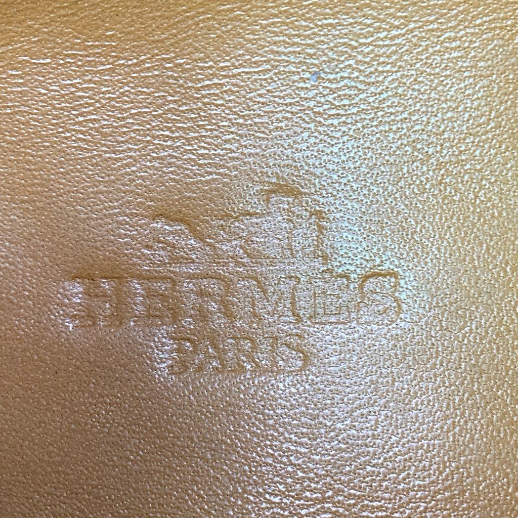 3d3 HERMES エルメス クイック レザースニーカー 39 1/2 キャメル Leather シューズ イタリア製