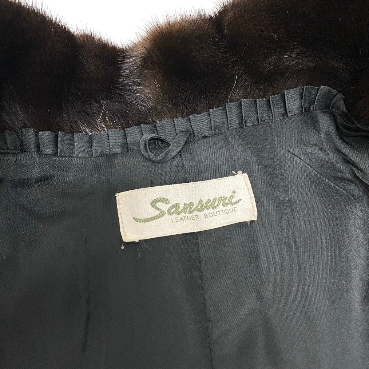 91h9 Sansuri FUR COLLECTION デミバフミンク ロングコート 丈105cm 裾幅250cm F ブラウン 最高級本毛皮 Mink Fur Long Coat 裾幅250cmt18r