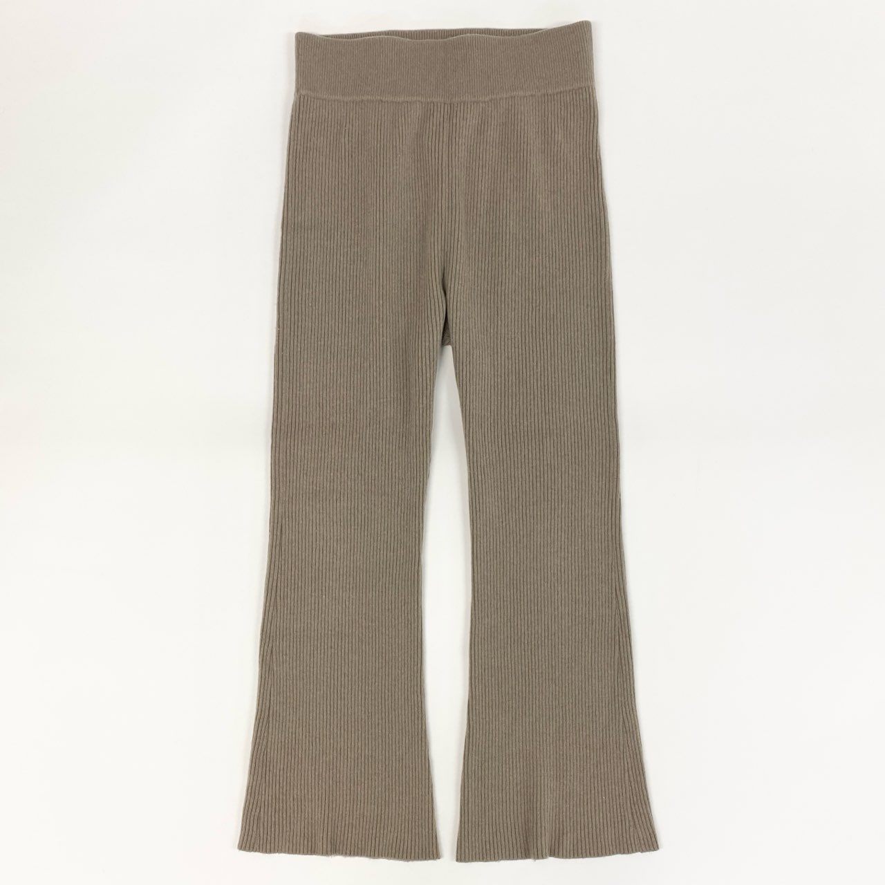 37f24 DEUXIEME CLASSE ドゥーズィエムクラス ニットパンツ ボトムス フレアパンツ カシミヤ100% 総カシミア カシミヤニット レディース 38 ベージュ