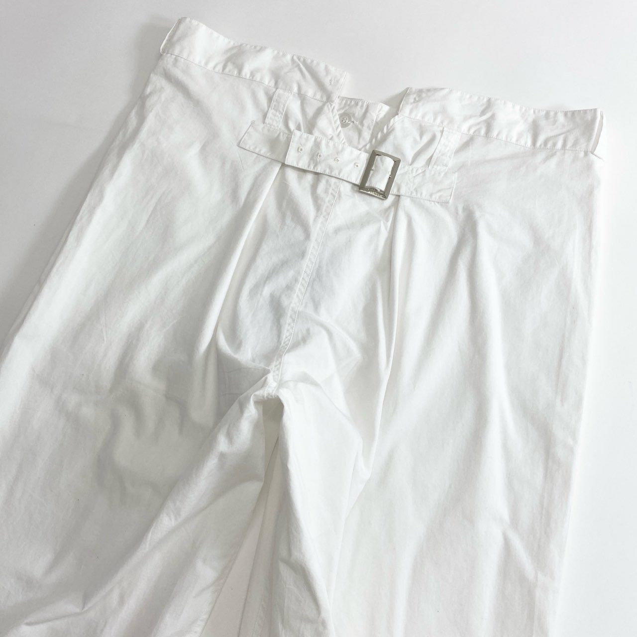54c23 《未使用》 定価¥19,800 SEEALL シーオール MINER PANTS マイナーパンツ 46 ホワイト タグ付き SAU23 PT382