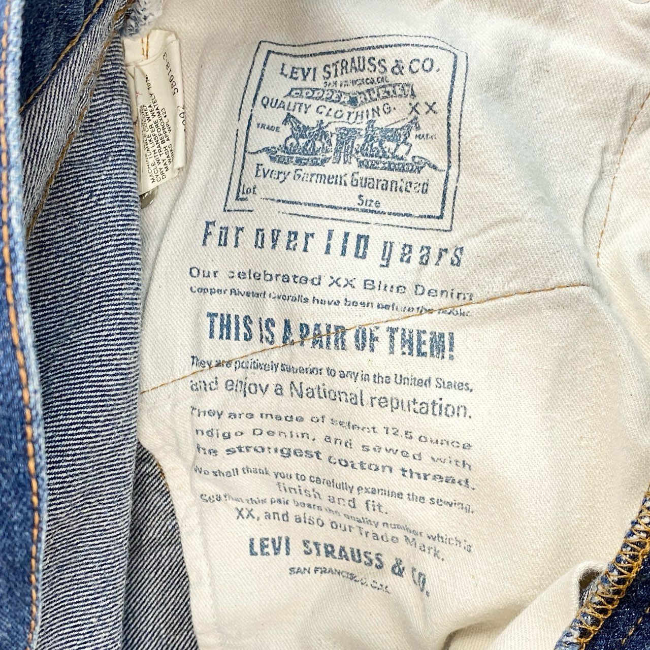 49f2 Levi's リーバイス BIG E ボタン裏 555 バレンシア工場製 92年 90s 501 ストレートデニムパンツ ボトムス ジーンズ USA製 セルビッチ W32 L36 インディゴ コットン