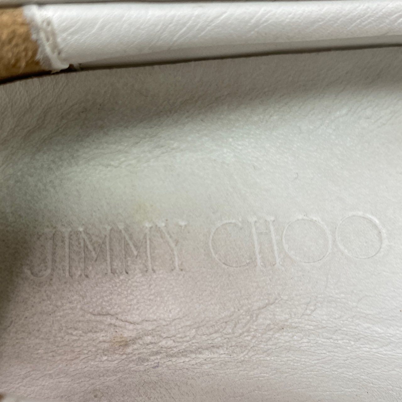 1l22 JIMMY CHOO ジミーチュウ スタースタッズ スリッポン スニーカー 42 ホワイト レザー イタリア製 シューズ