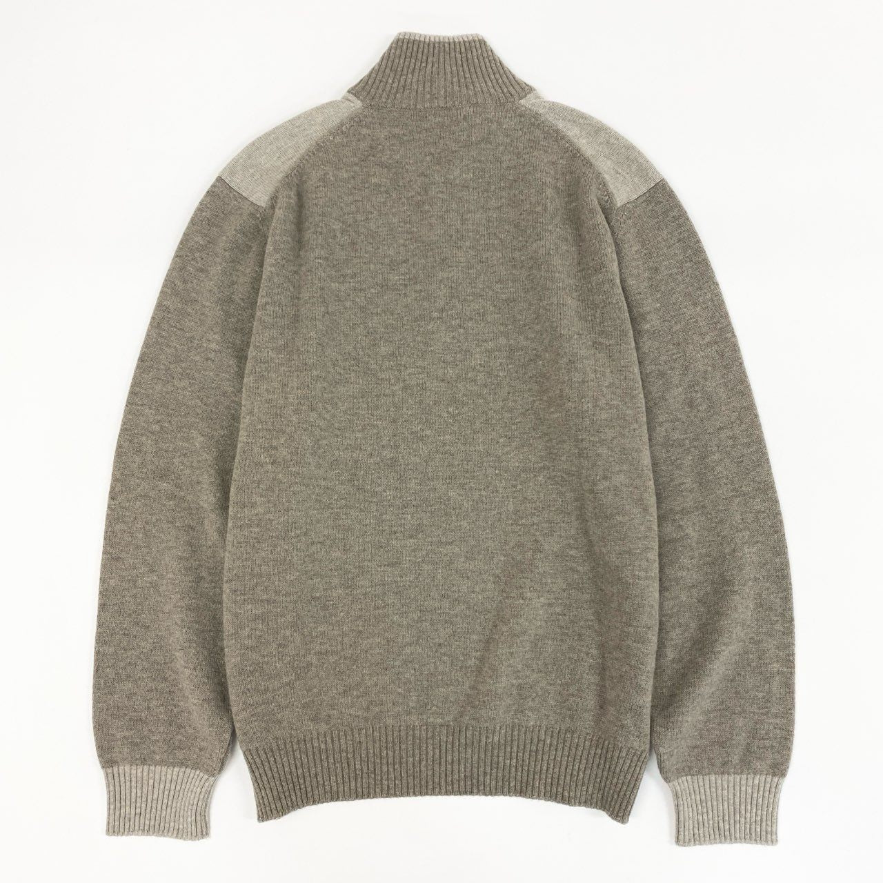 2f6 Ermenegildo Zegna エルメネジルド ゼニア ハーフジップ ニット セーター ドライバーズニット トップス 52 L ブラウン系 ウール