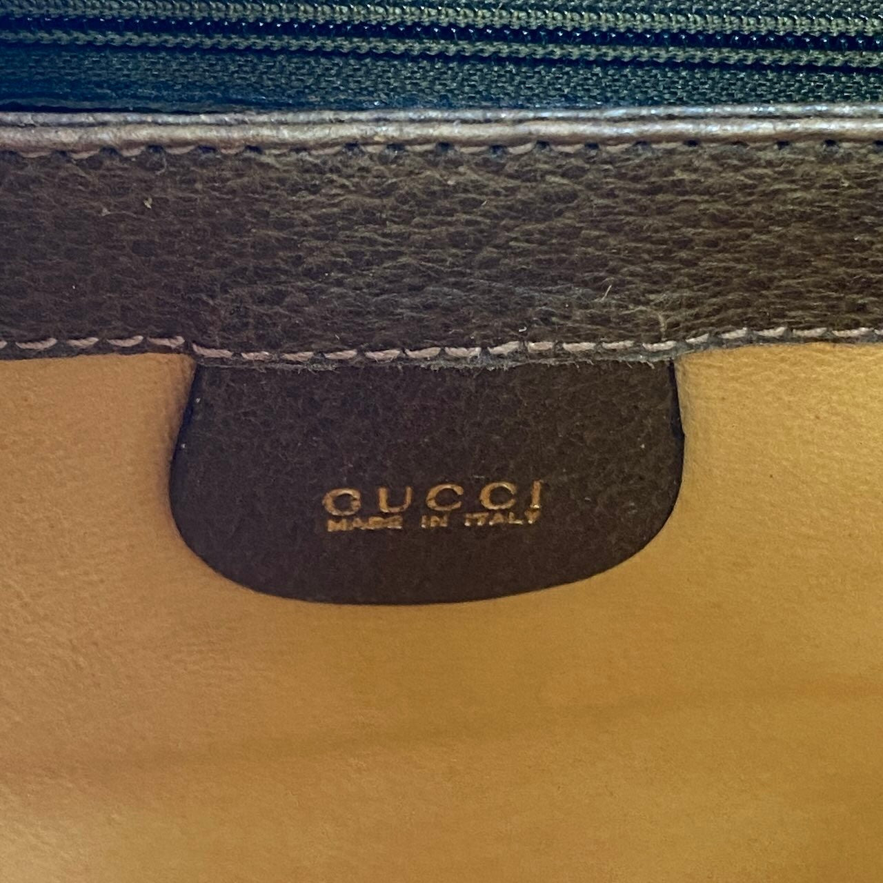e26 GUCCI ヴィンテージ グッチ バンブーシリーズ ハンドバッグ ブラウン レザー レディースta1