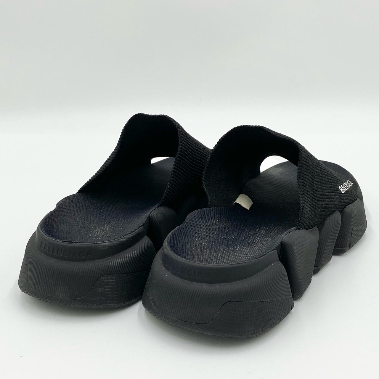 1i4 BALENCIAGA バレンシアガ 24SS Speed 2.0 スピード スライドサンダル 26.5cm ブラック シューズt18r