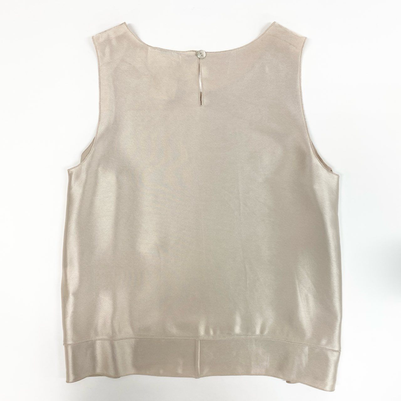 45j10 CHANEL シャネル ノースリーブシャツ トップス ココマーク P16699V09393 38サイズ ベージュ レディースu02t
