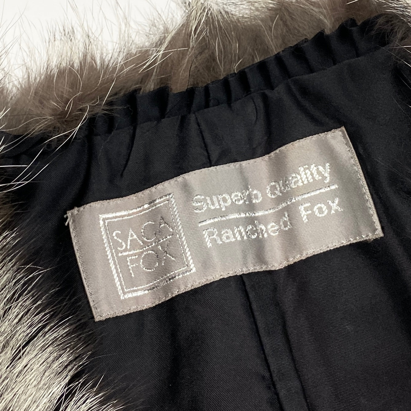 15i19 SAGA FOX サガフォックス 銀サガ シルバーフォックス ティペット マフラー 衿巻き ブラウン系 フォックスファー レディースu02t