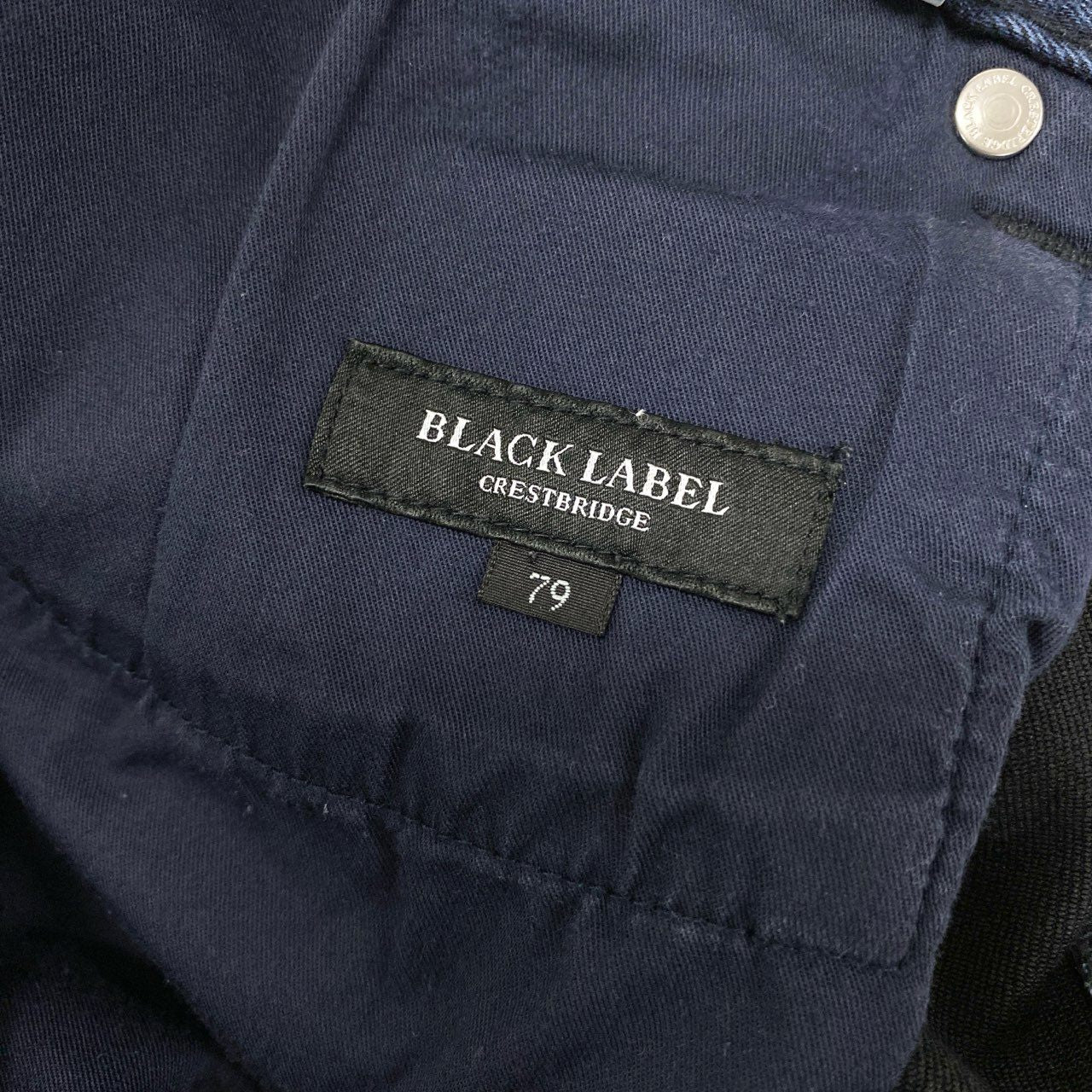 65j9 《美品》BLACK LABEL CRESTBRIDGE ブラックレーベルクレストブリッジ ストレッチデニムパンツ ボトム フィット 51R40-301-28 79サイズ インディゴ メンズo07t