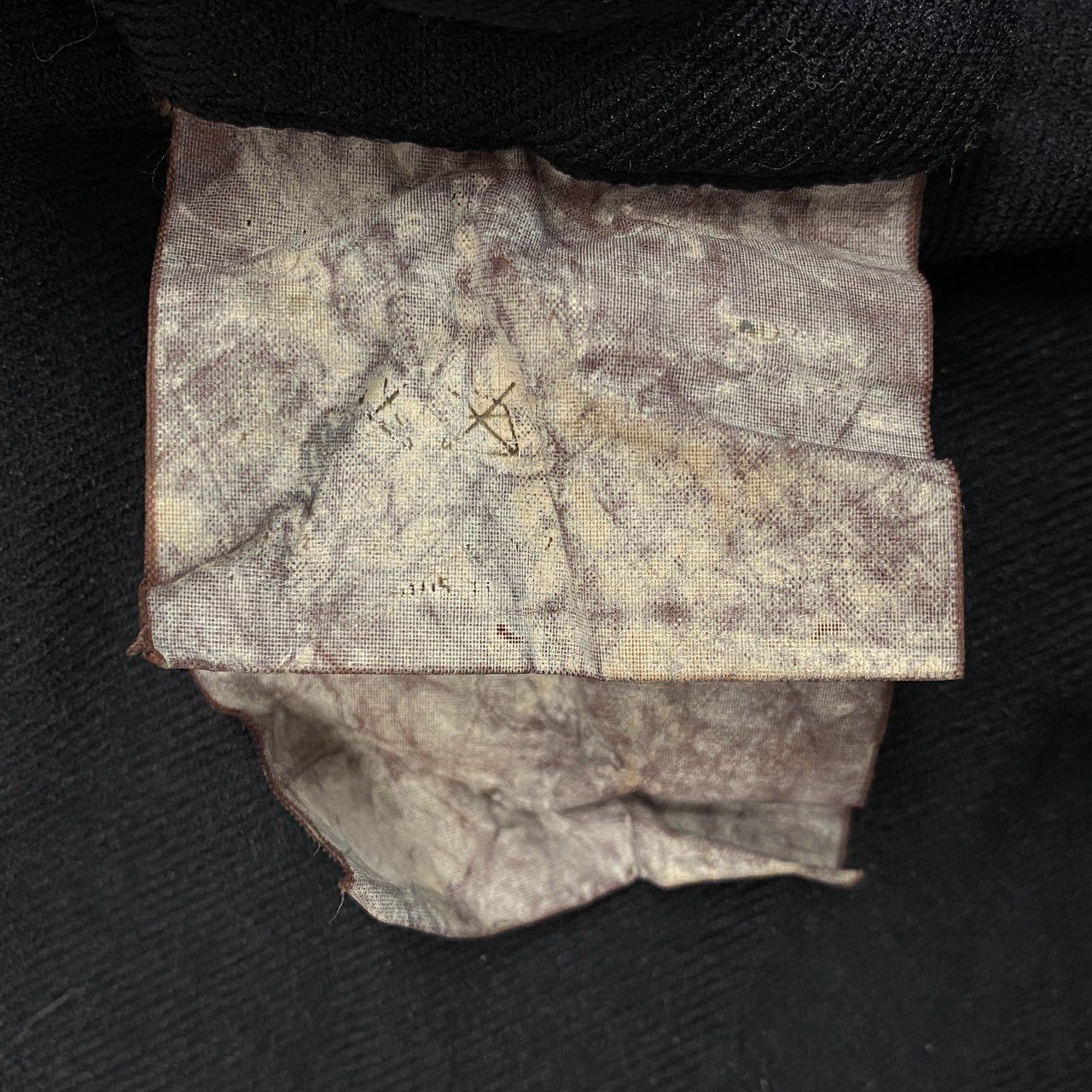 Ac6 COMME des GARCONS コムデギャルソン 縮絨素材 ショートトレンチコート デザインジャケット M相当 ダークネイビー レディースk02i