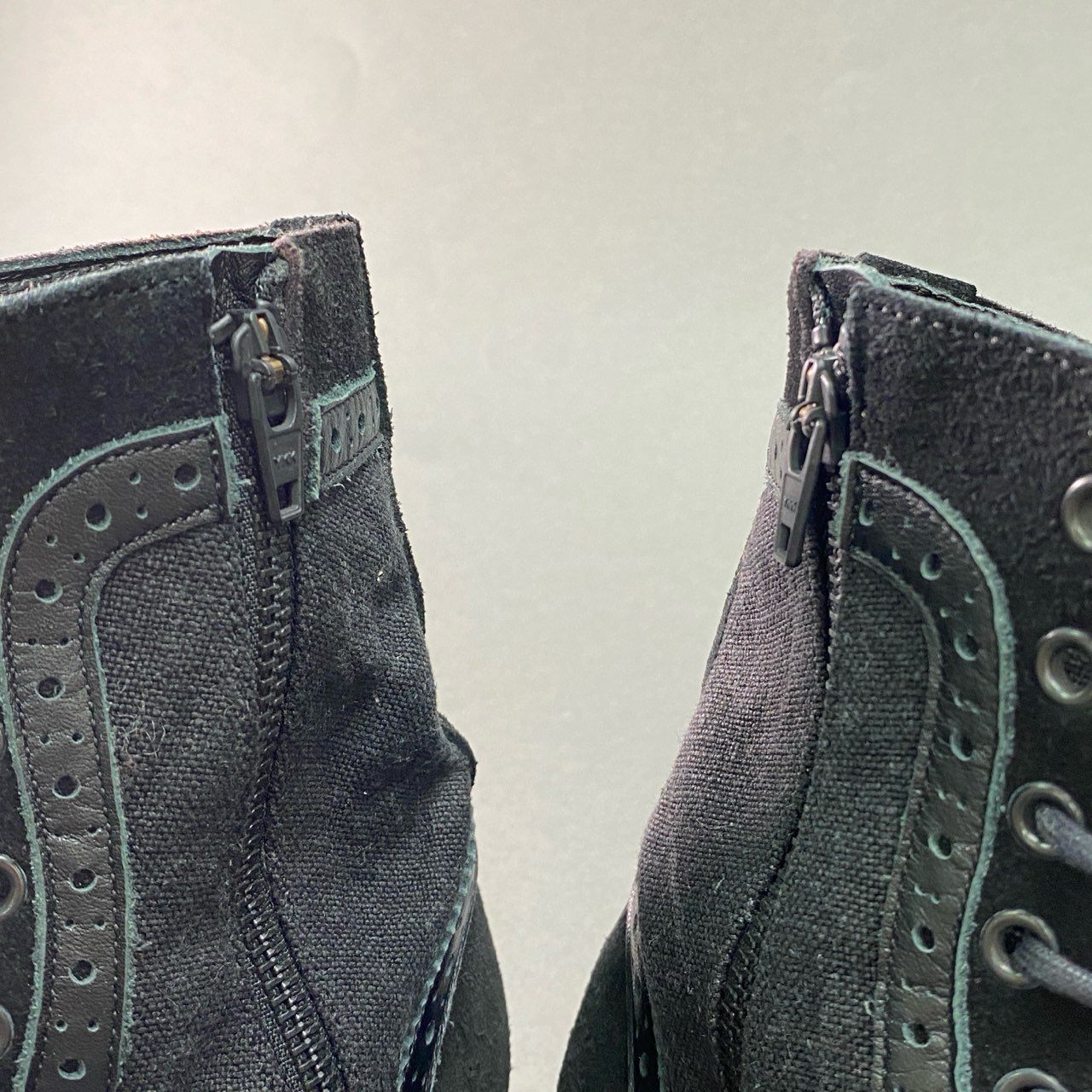 3f27 《美品》 Y's ワイズ レースアップブーツ 1 ブラック Yohji Yamamoto ヨウジヤマモト シューズ 厚底