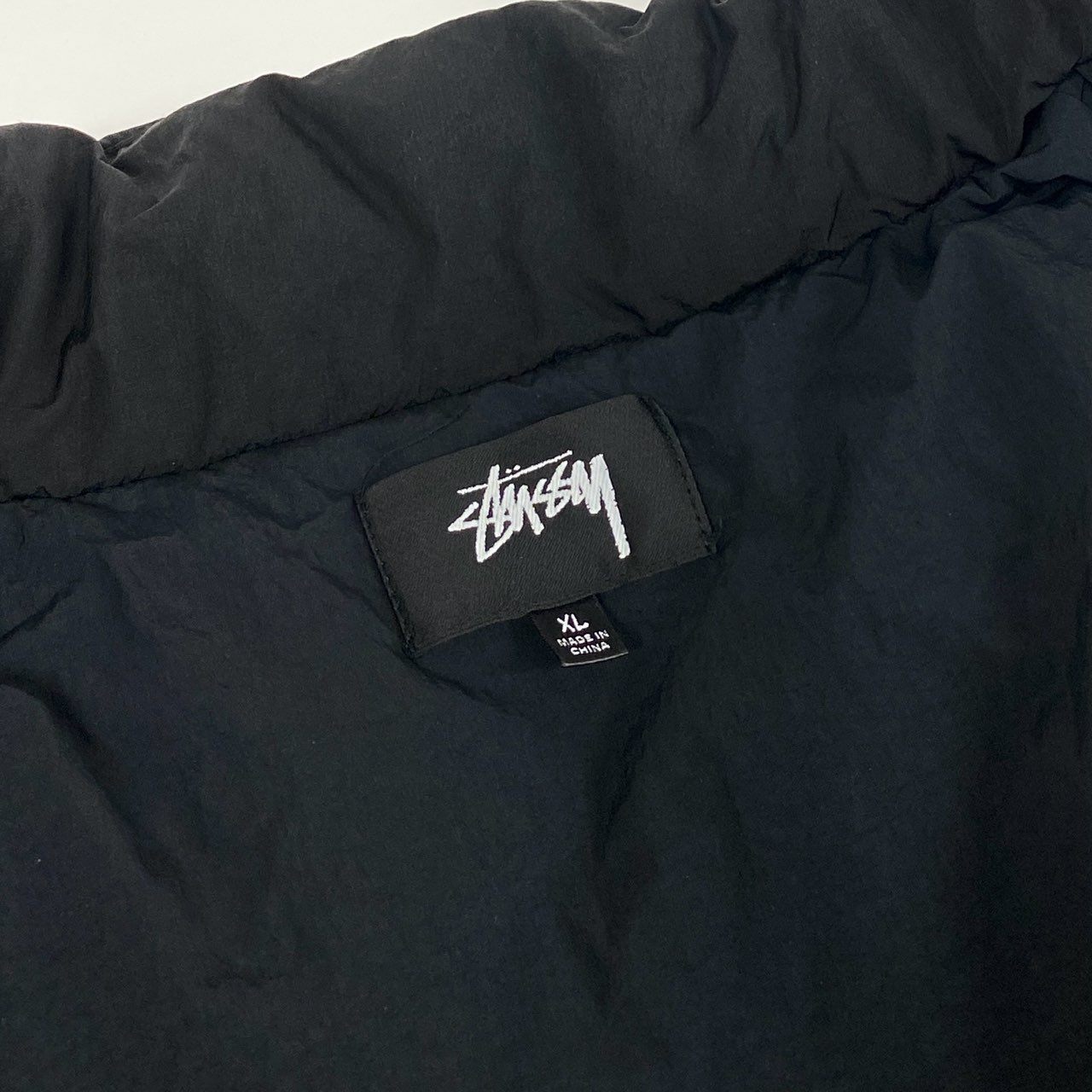 70f21 STUSSY ステューシー 22aw Ripstop Down Puffer JKT リップストップ ダウン パファージャケット 115656 XLサイズ ブラック メンズ