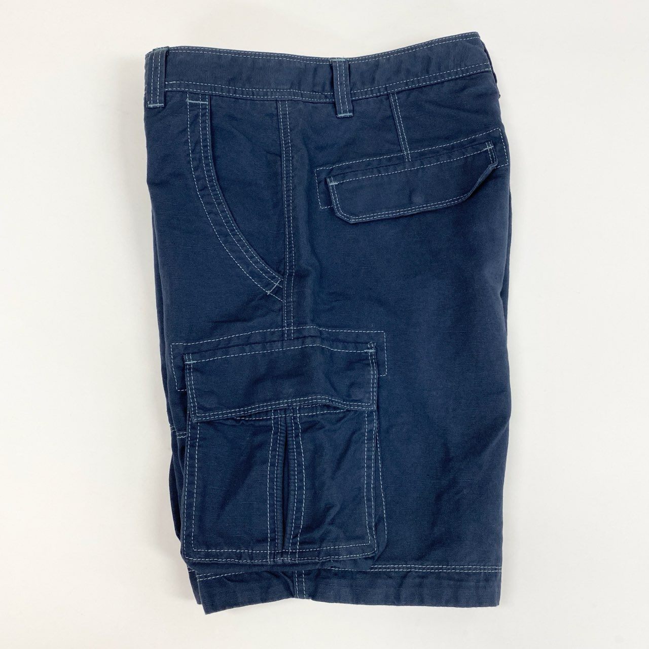 45j15 《新品保管品》HUGO BOSS ヒューゴボス ハーフパンツ カーゴパンツ 膝丈 ボトムス 44サイズ ネイビー メンズu02t