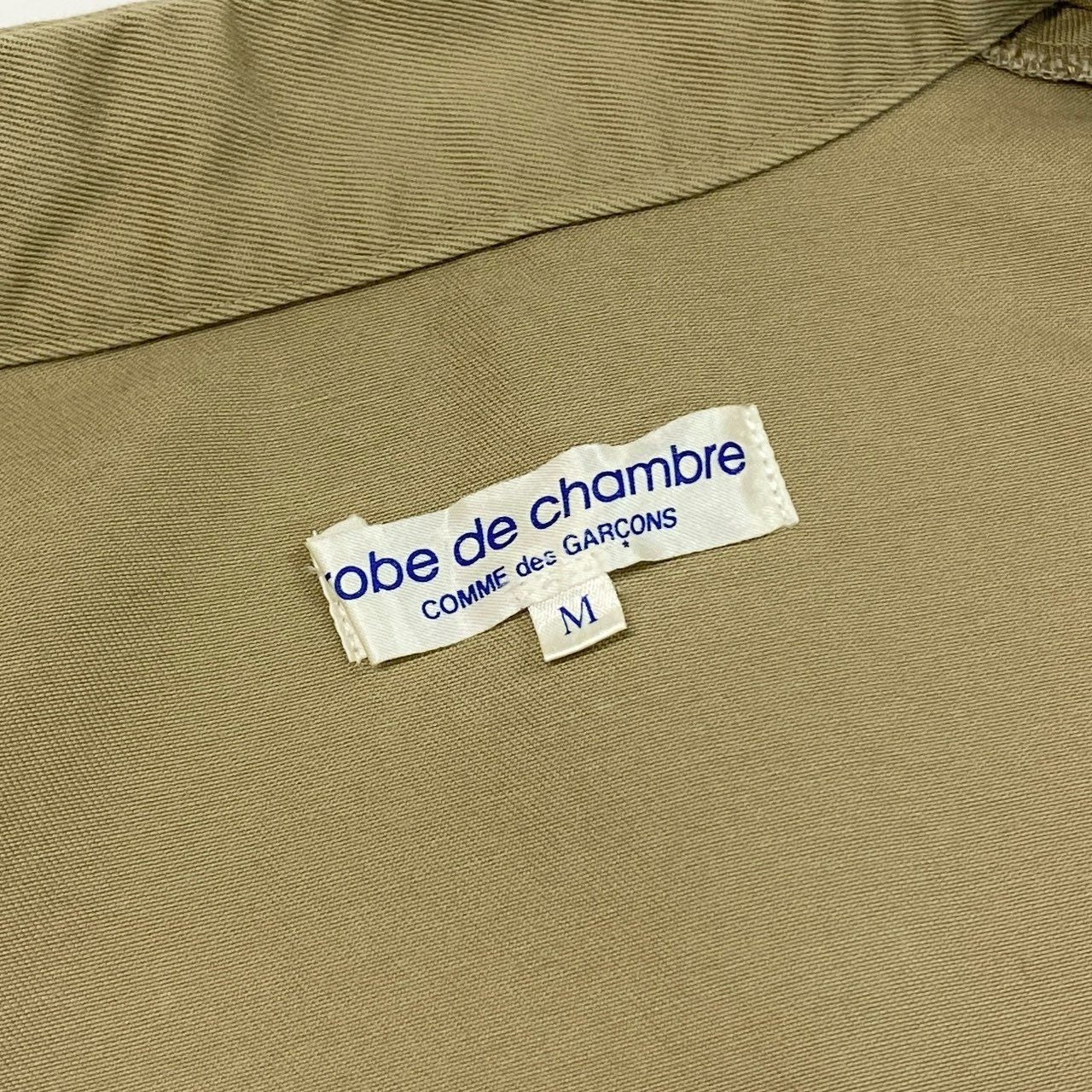 48h15《美品》robe de chambre COMME des GARCONS ローブドシャンブル コムデギャルソン チャイナ シャツジャケット M ベージュ レディース 日本製 AD2004k02i