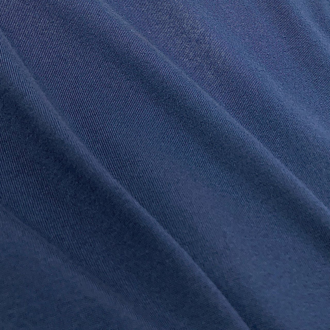 2f6 【未使用】イタリア製 FEDELI フェデーリ マイクロゲージ 半袖ニットシャツ ニットTシャツ 浅めVネック サイズ46 ネイビー メンズ 男性用