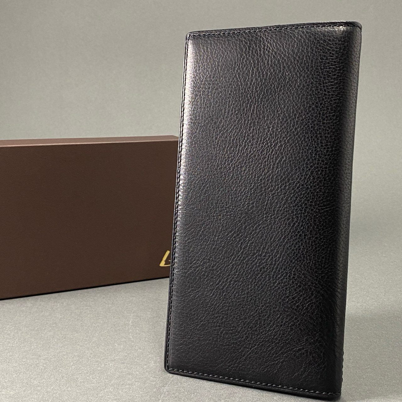 29f23 《美品》定価¥33,000 TSUCHIYA KABAN 土屋鞄 トラベル パスポートケース ブラック シボ レザー Leather Passport Case