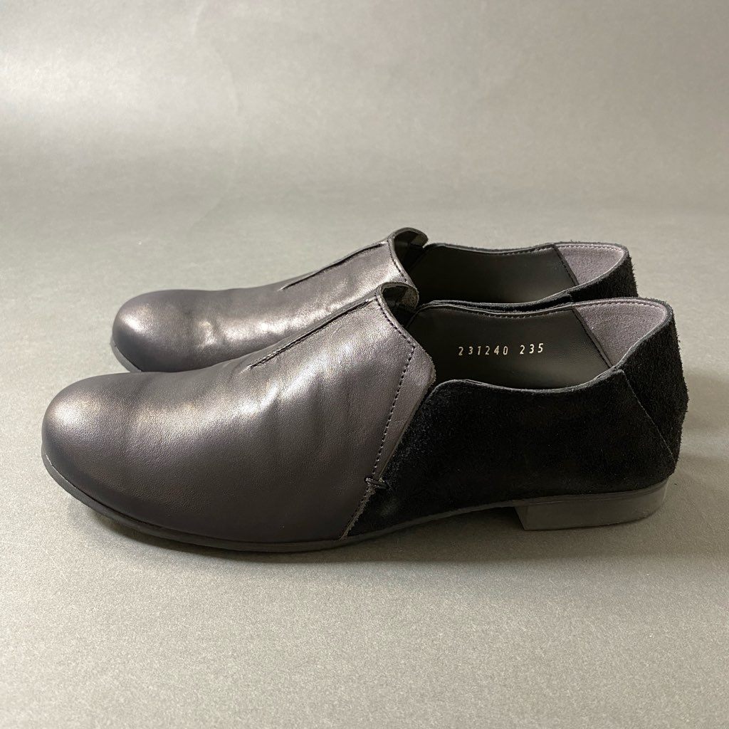 3f29 未使用品 HIPS SAINT TROPEZ ヒップス レザーシューズ スリッポンシューズ 革靴 23.5 ブラック レザー レディース 婦人靴