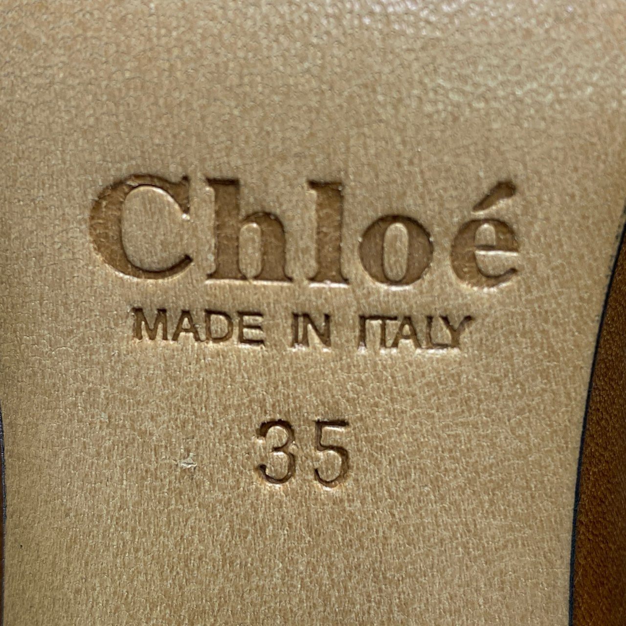 3c11 Chloe クロエ サイドジップ ストラップ ロングブーツ 35 ブラウン Leather イタリア製 シューズ