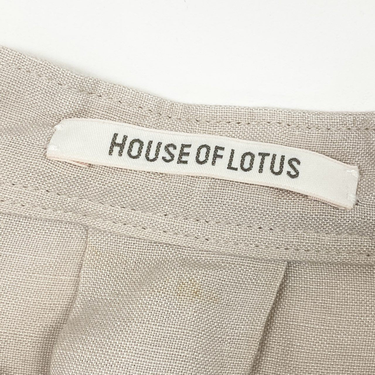 81h7 HOUSE OF LOTUS ハウスオブロータス チュニック リネンブラウス 身幅ゆったり M アイボリー レディース 女性用u02t