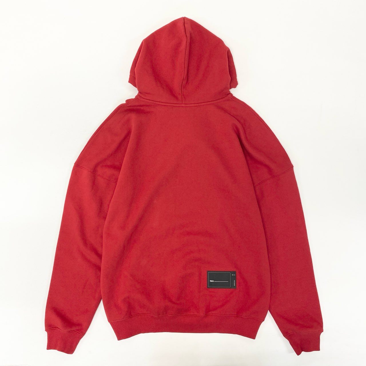 73j28 WE11DONE ウェルダン 21AW RED WD EMBROIDERED LOGO HODDIE スウェットパーカー プルオーバー 裏起毛 WD-TP3-20-707-U-RD S レッドo07t