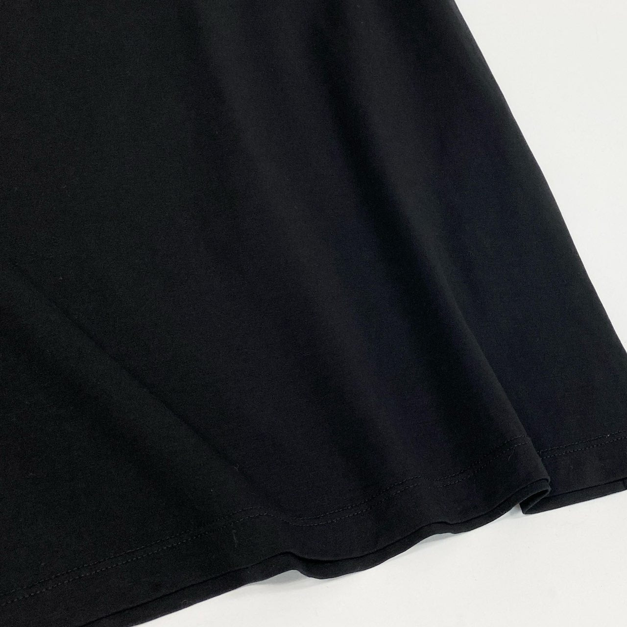 45j15 《美品》 PRADA プラダ トライアングルロゴ刺繍 ストレッチコットン 半袖Tシャツ カットソー トップス UJN712 サイズM ブラック メンズk02i