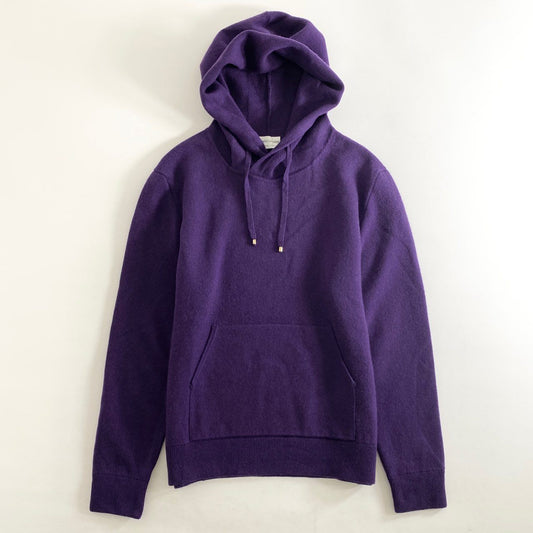 84h27 イタリア製 Settefili Cashmere セッテフィーリカシミア ニットパーカー プルオーバーパーカー ニット セーター 48 パープル カシミヤ100% メンズ