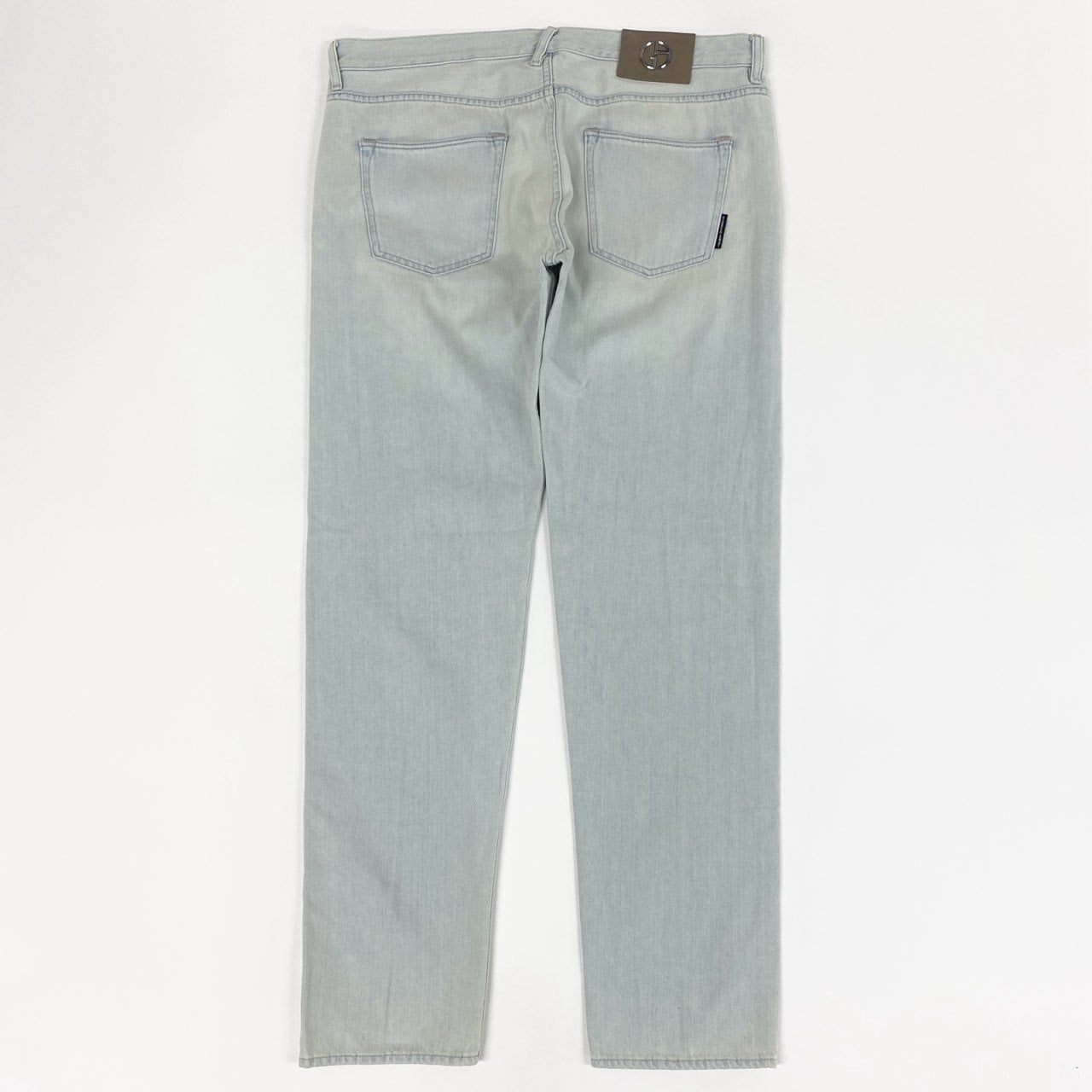 76a14 GIORGIO ARMANI ジョルジオ アルマーニ DENIM PANTS 大きいサイズ デニムパンツ 36 インディゴ ブルー ジーンズ イタリア製